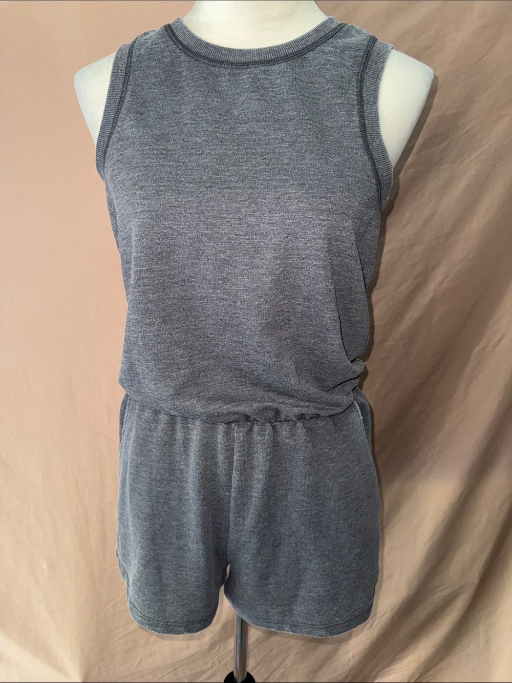 NWOT Z Supply Heather Gray Sleeveless Knit Romper